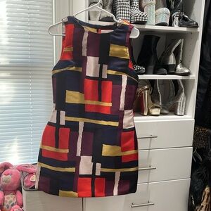 Alice and Olivia mini fitted shift dress